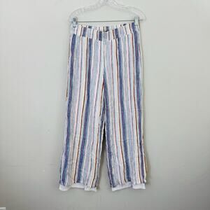 Apt 9 Multicolor Striped Wide Leg Pants Women’s Size L